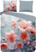 Dekbedovertrek bloemen - Lits jumeaux 240x200/220 cm - Gris - 100% Coton renforcé