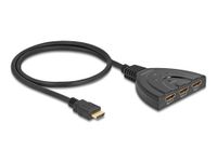 Delock 18649 HDMI Switch 3x HDMI in/1x HDMI out 8K 60Hz 48Gbps Zwart