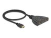 Delock 18649 HDMI Switch 3x HDMI in/1x HDMI out 8K 60Hz 48Gbps Zwart