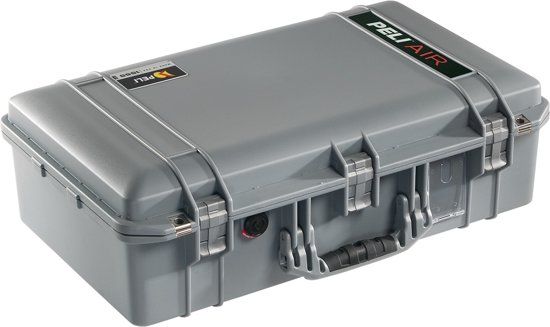 Peli Case 1555 AIR Camerakoffer Zilver incl. plukschuim 62,90 x 39,30 x 20,90 cm (BxDxH)