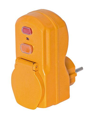 Brennenstuhl 1290631 Adapter stroomonderbreker 30 mA 1P + N + T 16 A 230 V IP54, oranje