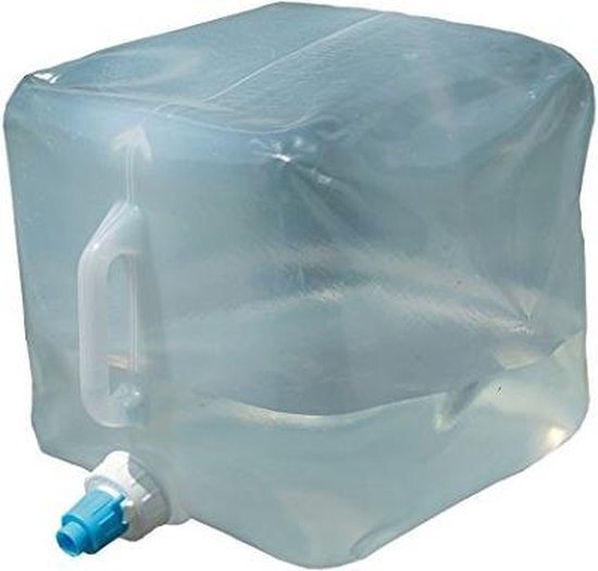 High Peak watertank opvouwbaar 15L, transparant, 25 x 25 x 12 cm