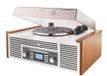 Dual NR 7 Stereo-Nostalgie Muziekinstallatie met platenspeler (FM-tuner, CD-RW, MP3, USB, Bluetooth, Aux-In) bruin