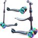 Sun Baby Trottinette 3 roues Flash pour garçons avec éclairage LED 3-en-1, jusqu'à 50 kg bleu, à partir de 3 ans