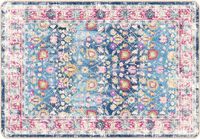vidaXL Vloerkleed wasbaar 160x230 cm meerkleurig
