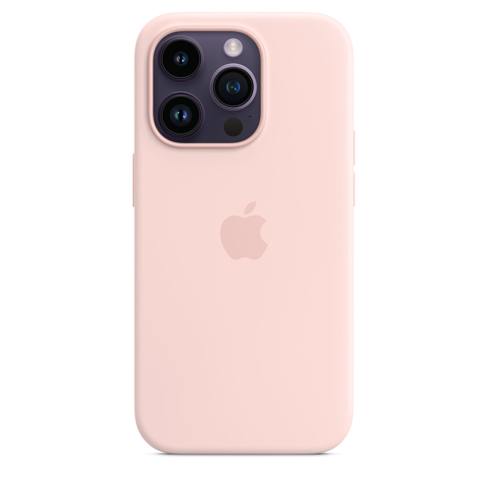 Apple iPhone 14 Pro Hoesje - Chalk Pink - Silicone - MagSafe