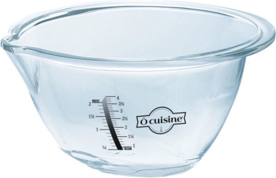 Cuisine Performance 4937761 Expert Bol Glas 24 cm 4,2 l verborgen roestvrij staal