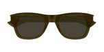 Saint Laurent Lunettes de soleil Homme Marron Carré Gris 51mm