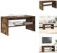 vidaXL - Meuble TV - 80x40x40 cm - Bois traité - Chêne fumé