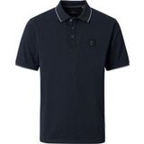 CASAMODA Polo Jersey Tipping Donkerblauw (navy) - Maat XXL - Heren