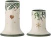 Bloomingville Kaarsenhouder set van 2 Grazia groen wit