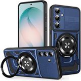 Techsuit Hoesje geschikt voor Samsung Galaxy S26 Plus - RuggedCam Back Cover - Geschikt voor MagSafe - Blauw
