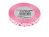 Ruban en satin rose en forme de cœur, 12 mm de large et 22 mètres de long