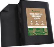 GardenGloss® 20m² Onkruiddoek Tuinvlies tegen Onkruid - Onkruidfolie Waterdoorlatend - Scheurvast Onkruidvlies 50 g/m² - Hoge UV-stabilisatie (10 m x 2 m, Gevouwen)