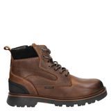 Nelson bottines en suède avec semelle à crampons - cognac
