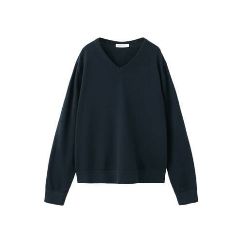 Mango Kids katoenen gebreide trui - marineblauw