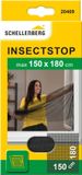 Schellenberg 50712 vliegenscherm voor ramen, insectenbescherming zonder boren, bescherming tegen muggen, vliegen, insecten en ongedierte, 100 x 130 cm, incl. bevestigingstape, wit
