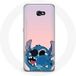 Maniacase Coque pour Samsung Galaxy A3 2016 Stitch le nez en l'air fond rose