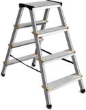 Escalo Steppy Huishoudtrapje - 2 x 4 treden - Aluminium - 150 kg