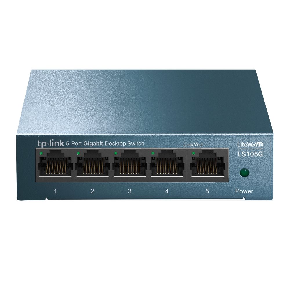 TP-Link LS105G - 5-poorts Gigabit Ethernet Switch - Blauw