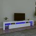 Prolenta Maison Exclusive - Meuble TV avec éclairage LED blanc 215x36,5x40 cm