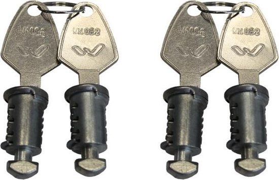 Menabo Sloten Set Voor Tiger Dakdrager Zilver