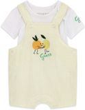 Guess Set body+overall voor jongens baby slim blauw Gestreept Korte mouw 12 mnd Katoen