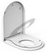 StarTech D-Shape Toilet Seat - Magnetic Child Seat - Soft Close - Quick Release - Non-Slip PP Plastic - White