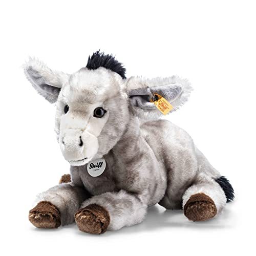 Steiff Issy Ezel - 33 cm - knuffeldier - grijs spits