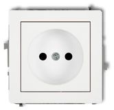 Karlik DECO, prise simple, blanc, encastré
