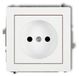 Karlik DECO, prise simple, blanc, encastré