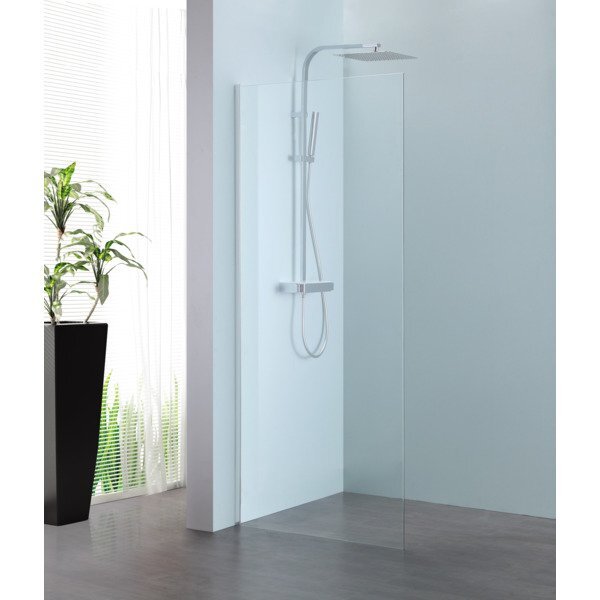 Royal Plaza Parri walk-in 120x200cm zilver profiel en helder glas met clean coating 23786