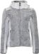 Peak Mountain Dames gebreide hoodie met rits in twee materialen