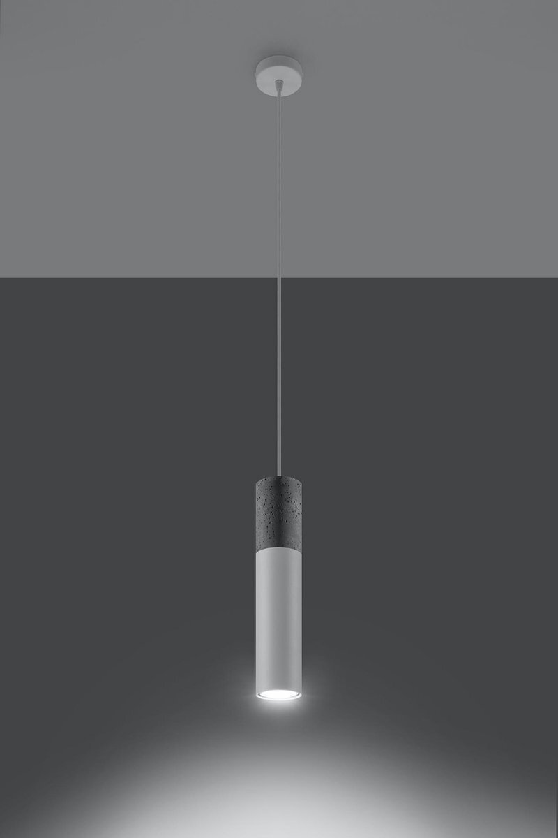 SOLLUX lighting Borgio 1 - White - Pendel - GU10