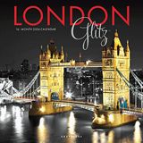 London Graphique de France London Glitz | 2024 12 x 24 inch maandelijkse vierkante wandkalender | Kunstontwerp Verenigd Koninkrijk Engeland