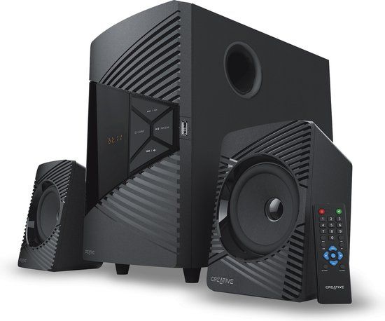 Creative SBS E2500 Serie - Draadloze Luidsprekers - Bluetooth 5.0 - 2.1 Systeem - Zwart