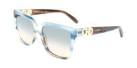 Ferragamo SF2109S Striped sand blue 58/16/145 Vrouwen Zonnebrillen