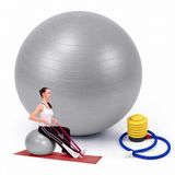 Merkloos / Sans marque Relaxdays Fitnessbal - ø 65 cm - grijs