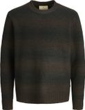 JACK&JONES JPRBLUTYLER KNIT STRIPED CREW NECK Heren Gebreide truien XL Fudge