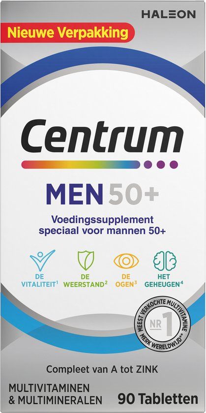 Centrum Men 50+ Multivitaminen - 90 tabletten