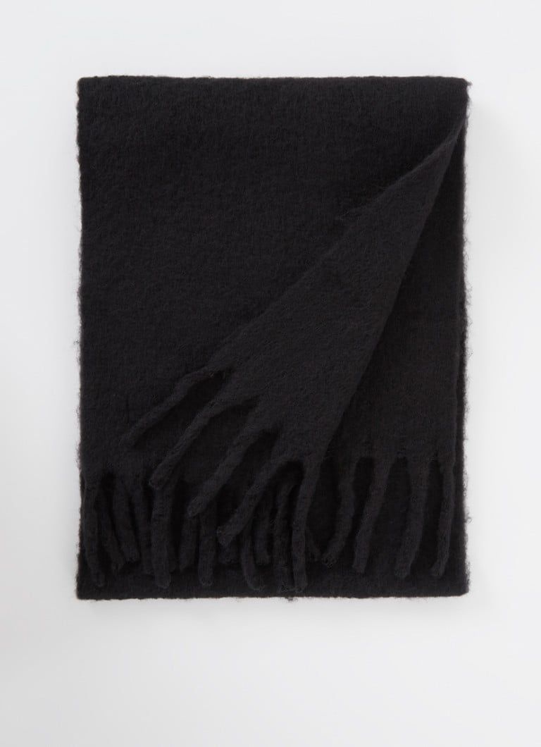Barts Fyone sjaal met franjes - 180 x 40 cm
