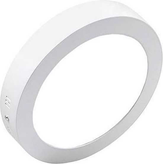 BES LED Opbouw Rond LED Downlight - 12W - 6400K - Ø170mm - Wit