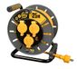 Masterplug Pro-XT Kabelhaspel, 25 m, verlengkabel, IP55, elektrisch, 3 geaarde stopcontacten, lang professioneel stopcontact
