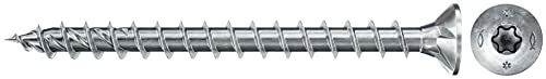 fischer 1000 x spaanplaatschroef Power-Fast II 3,5x35, verzonken kop met binnenster TX volledige schroefdraad galvanisch verzinkt, blauw gepassiveerd