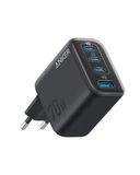 Anker Zolo Oplader – 4-Poorts Voedingsadapter Met Supersnelle 70 W, Compact En Stevig (Kabel Niet Inbegrepen)