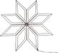 Annas Collection Outdoor Black 8-Pointed Star 73 x 73 cm en 200Led Classic Warm Wit