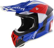 Airoh Aviator Ace 2 crosshelm Shield glans blauw wit rood L