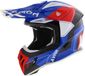 Airoh Aviator Ace 2 crosshelm Shield glans blauw wit rood L