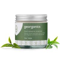 Georganics - Pâte de blanchiment biologique en poudre – mélange blanchissant naturel avec du magnésium et du bicarbonate de soude – végétalien et cruelty-free, sans fluor – théière – 60 ml