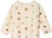 Vertbaudet Babyshirt met lange mouwen, Katoen, Unisex, Maat 80, Vanille